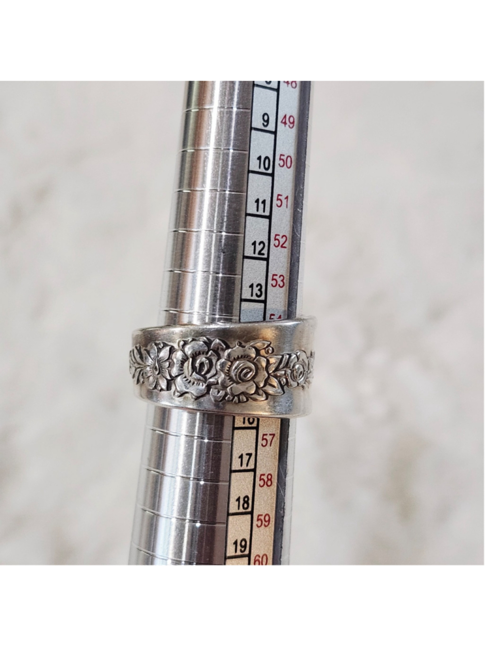 Silverwear Ring Size 7½ ONEIDA silverplate ROYAL ROSE